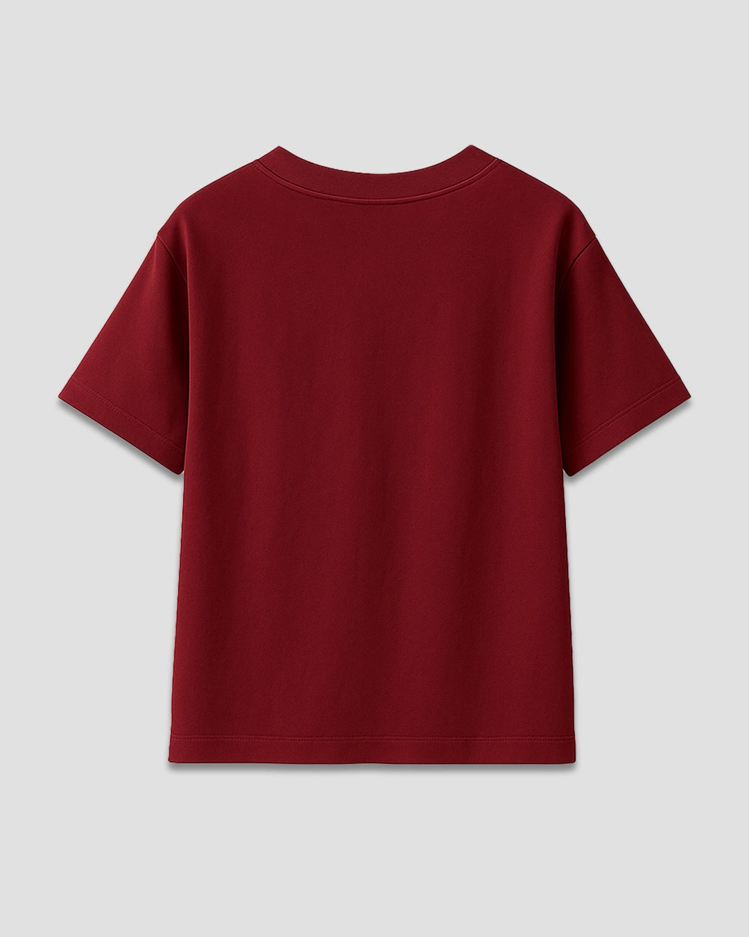 Ruby Plain V-Neck Oversize T-Shirt