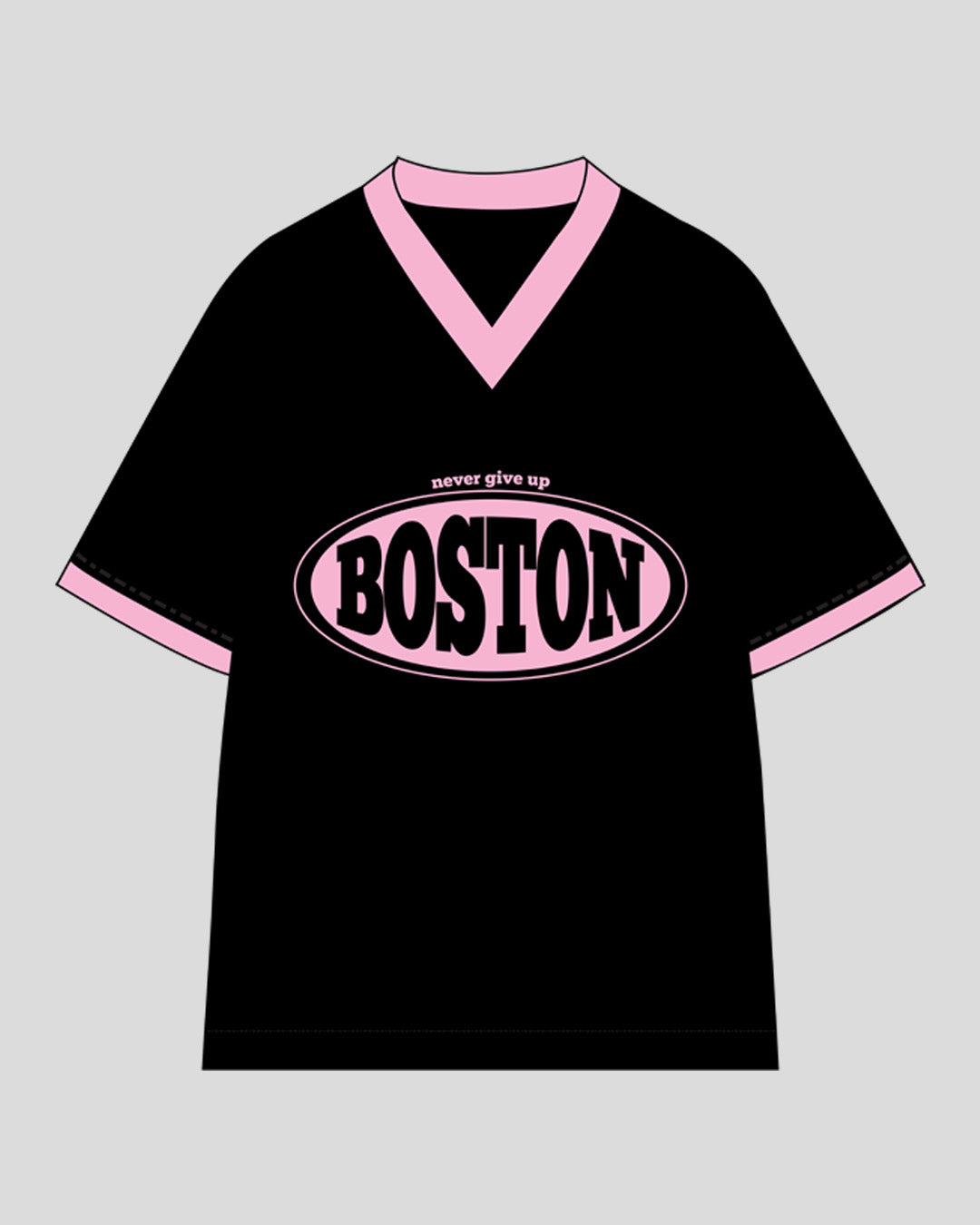 Boston Tap-Out V-Neck Oversize T-Shirt