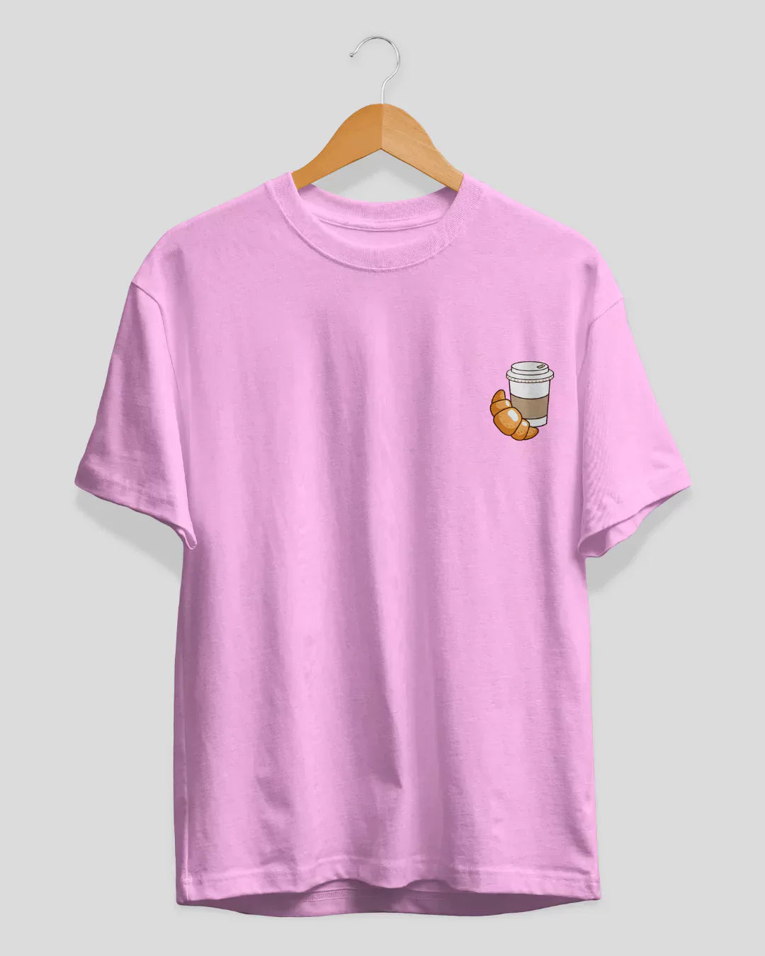 Pocket Coffee Croissants T-Shirt for Women Online In India | Dky
