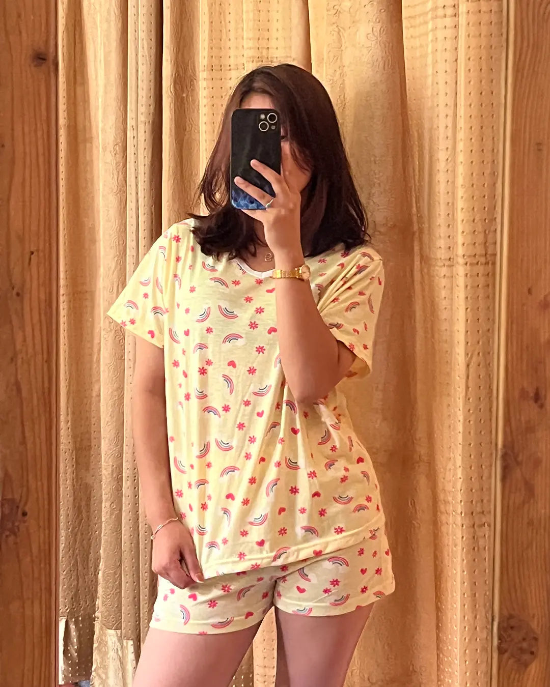 Rainbow Dream Cotton Shorts Set