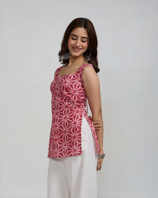Pink Meher Short Kurti