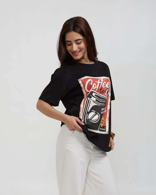 Vintage Coffee Oversized T-Shirt