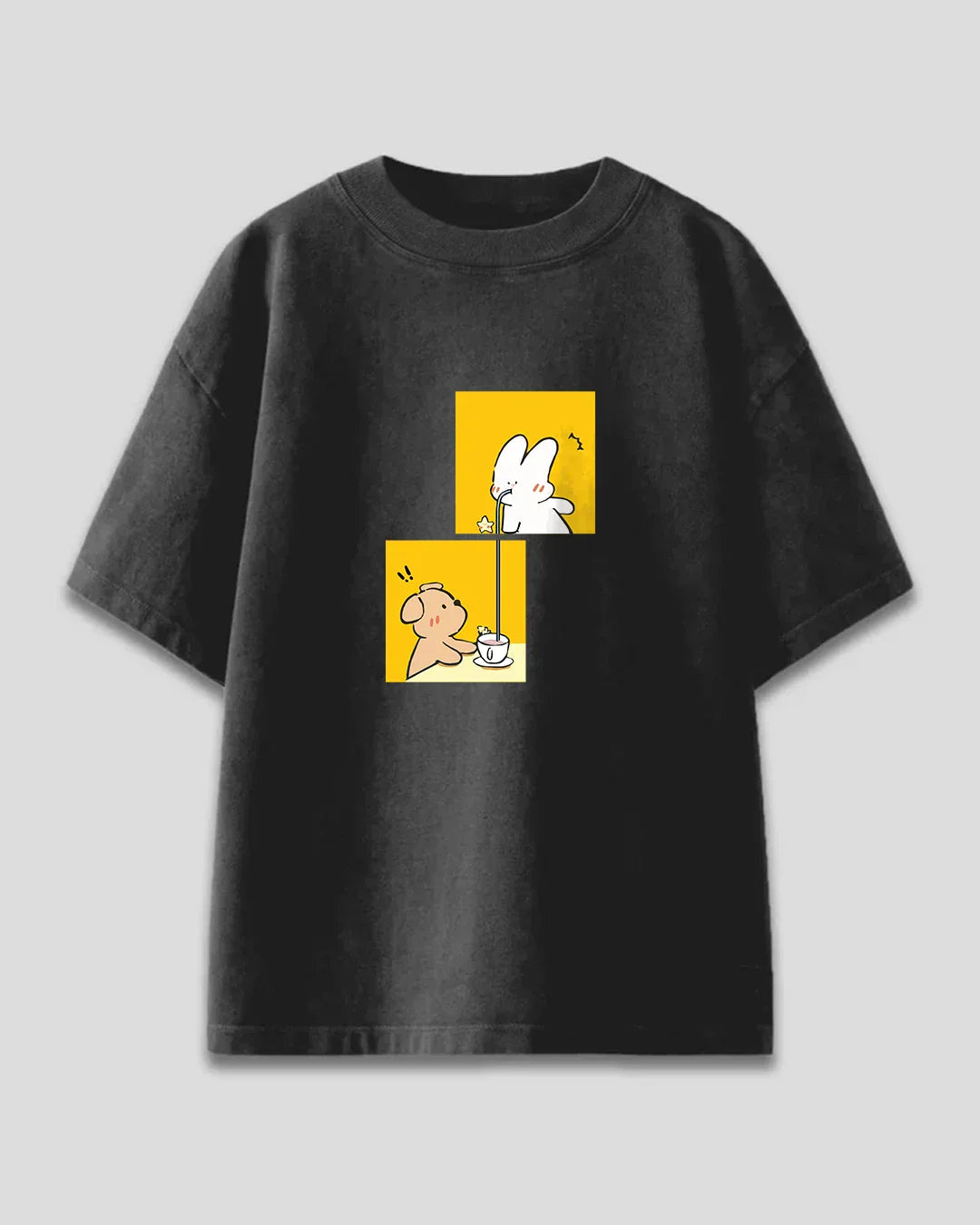 Bun & Bear Oversized T-Shirt for Women Online In India | Dky