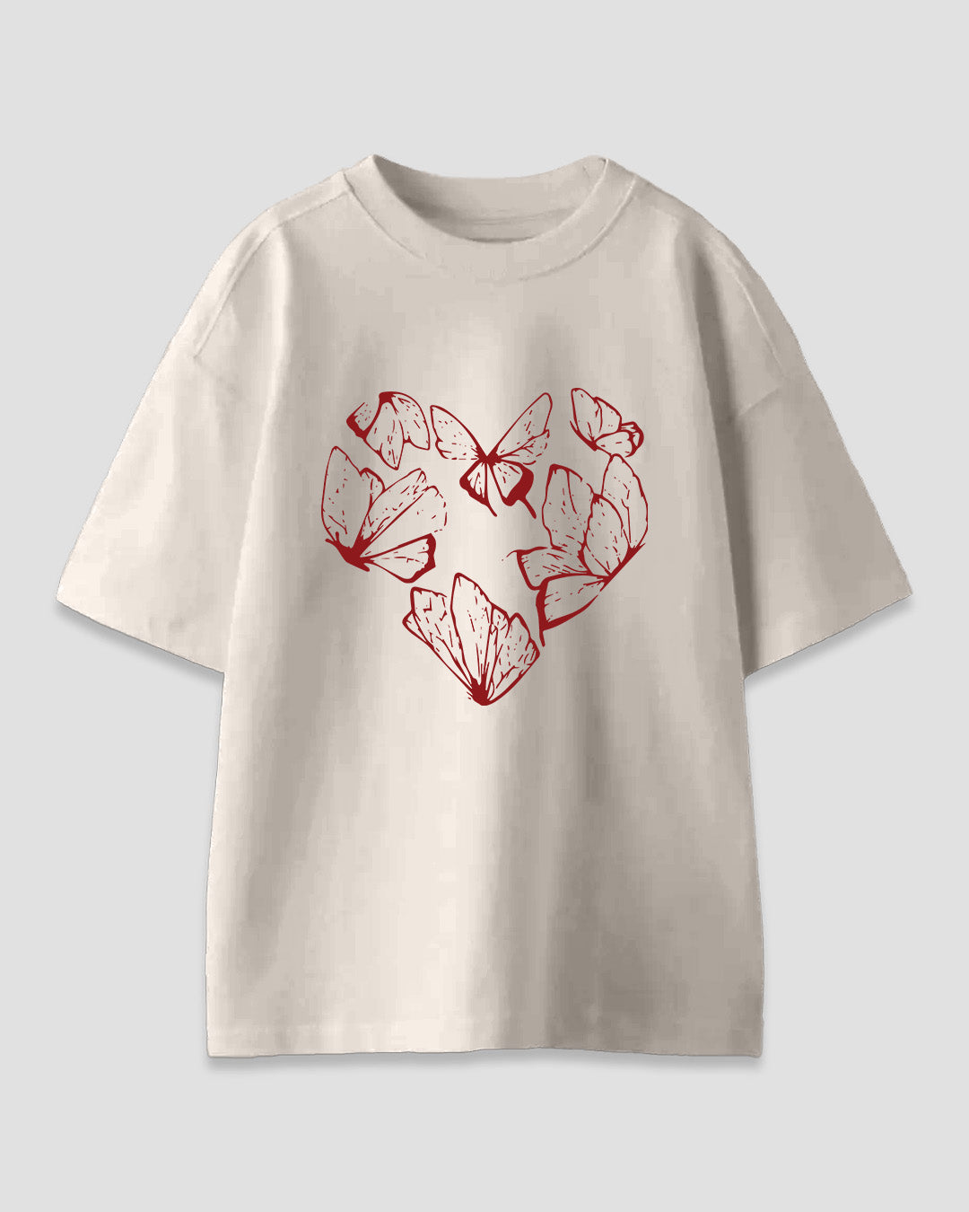 Off White Butterfly Oversized T-Shirt