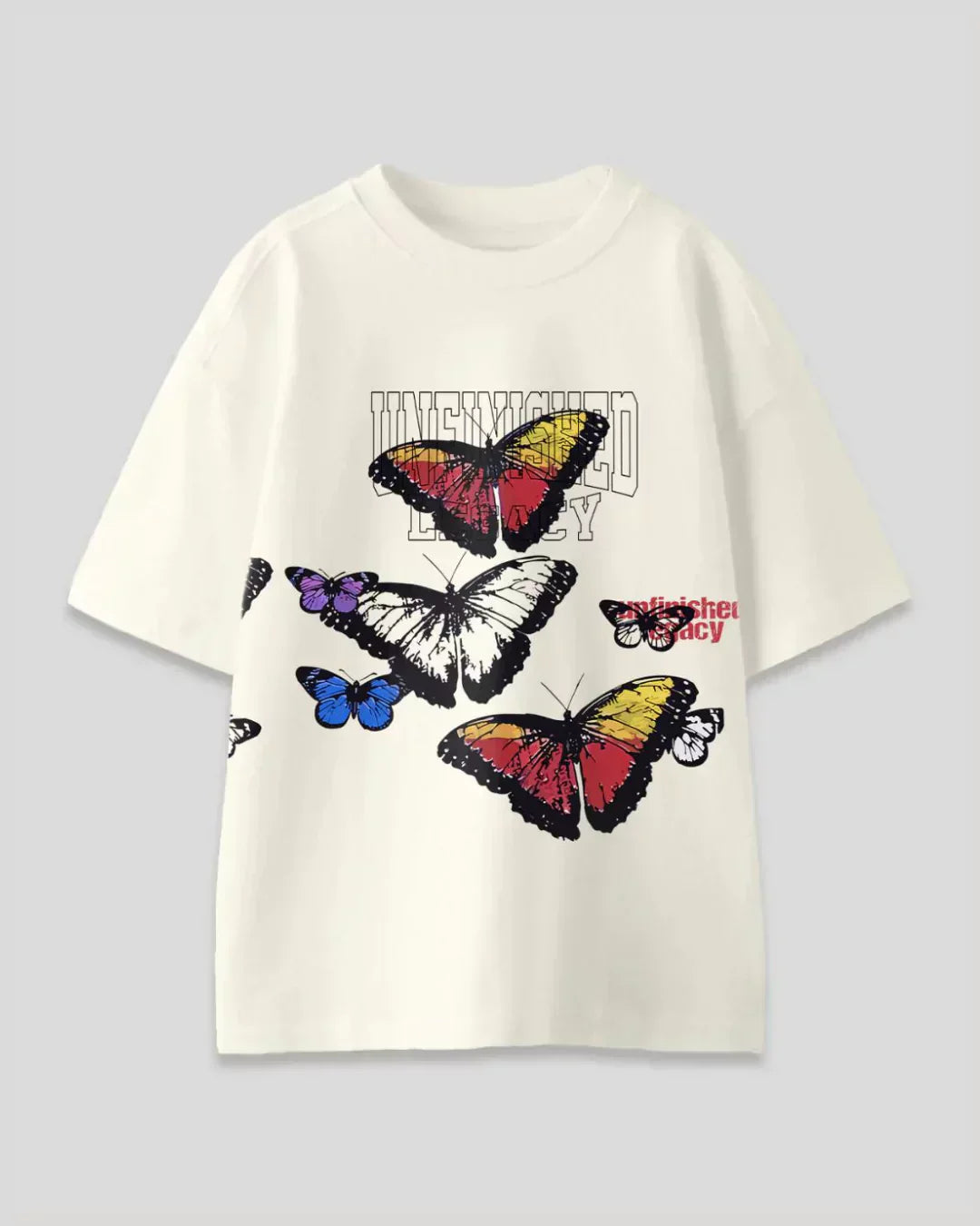 Butterfly Oversized T-Shirt - Shop Printed T shirt for Women Online In India | LoveDky