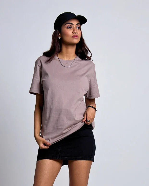 Camel Plain T-Shirt - Shop Printed T shirt for Women Online In India | LoveDky