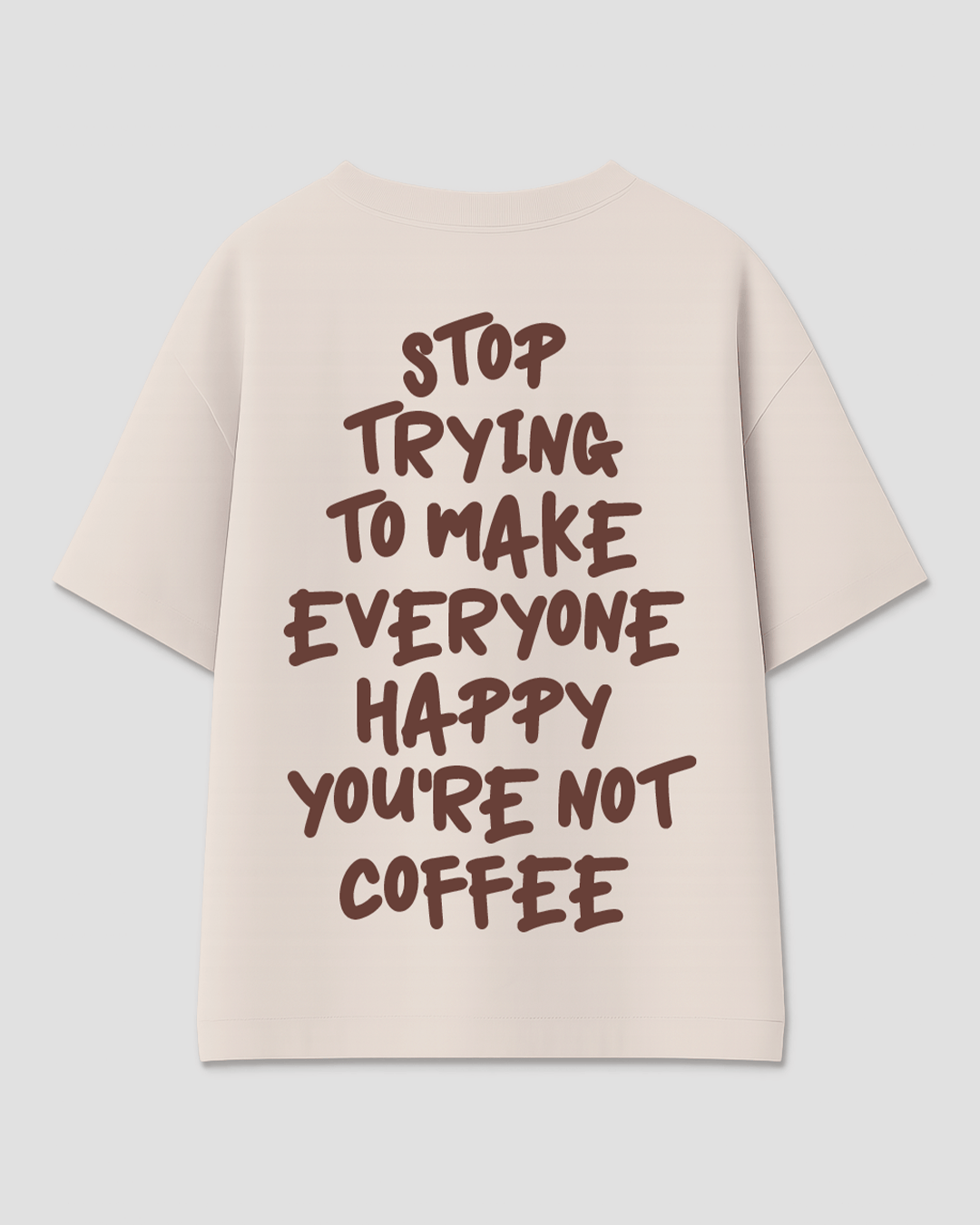 Coffee Oversized T-Shirt for Women Online In India | Dky