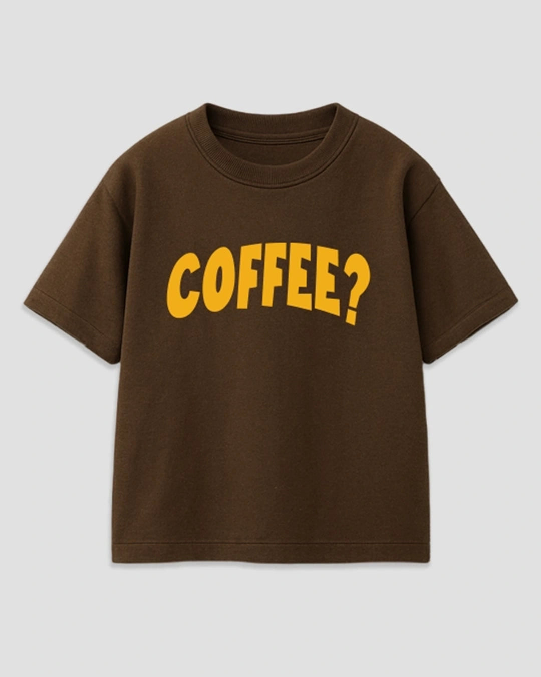 Coffee Brown Boxy T-Shirt