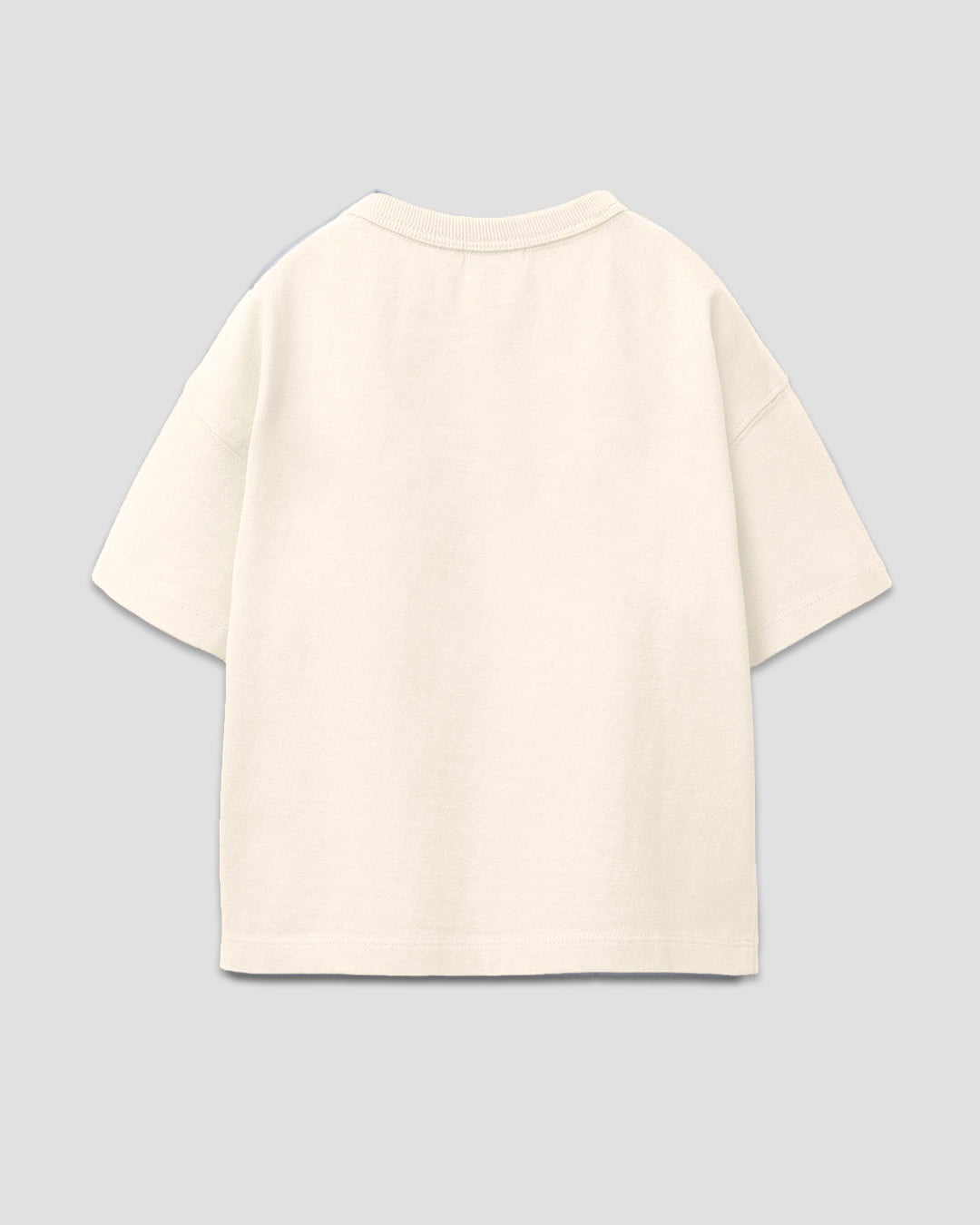 Off White Plain Boxy T-Shirt