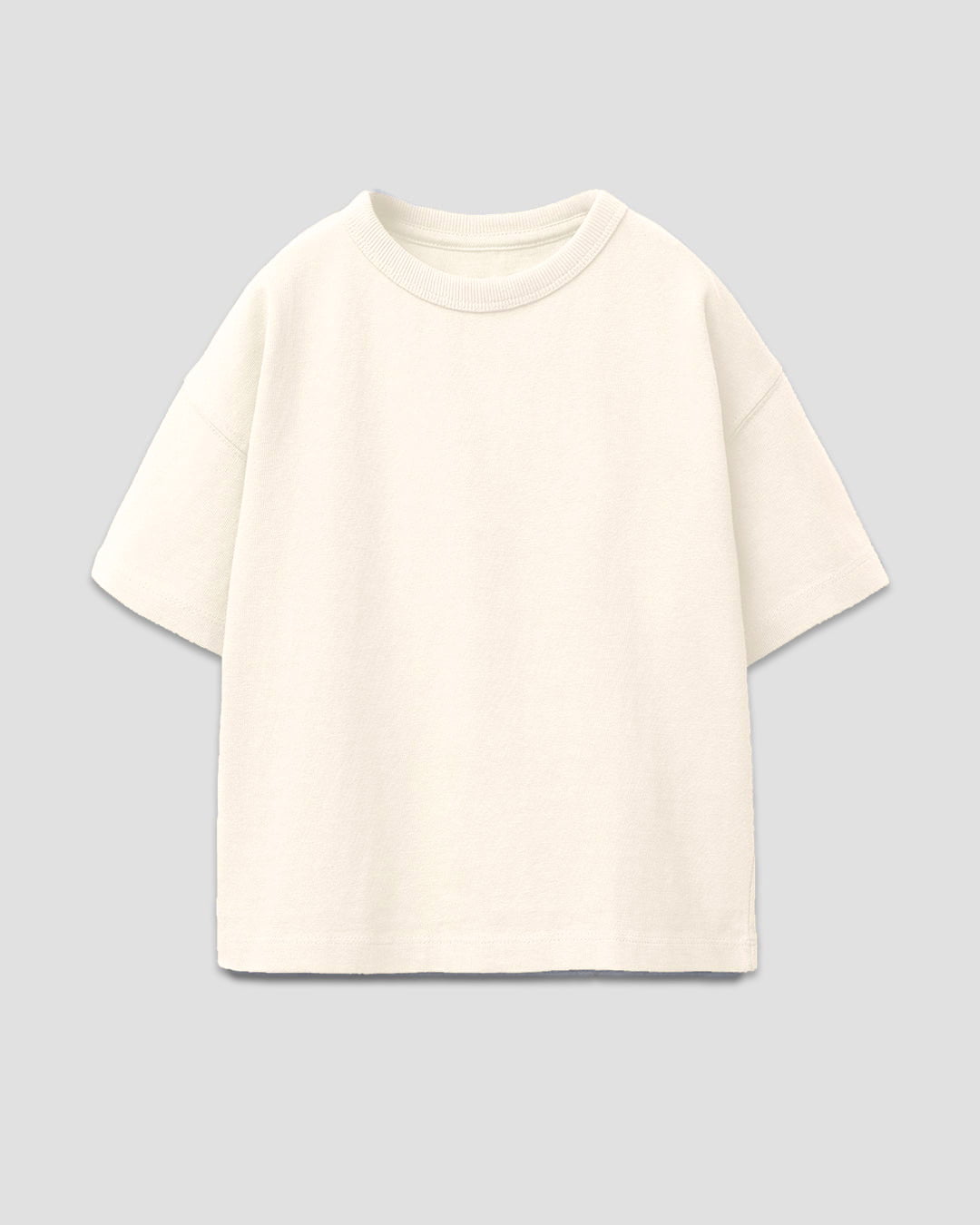 Off White Plain Boxy T-Shirt