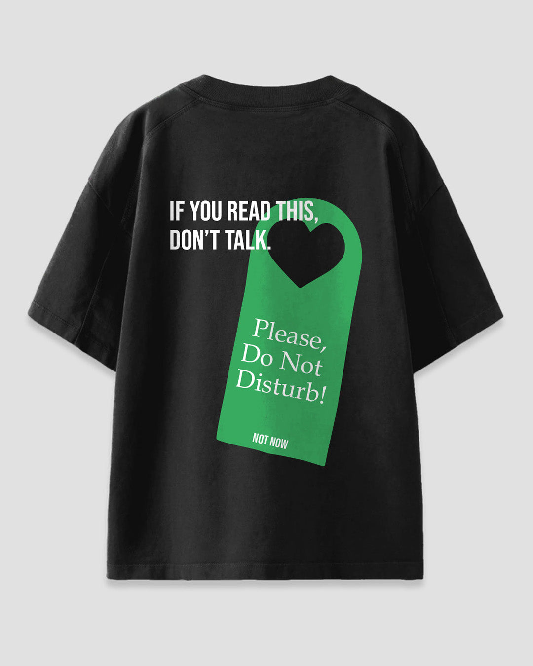 Black DND Oversized T-Shirt