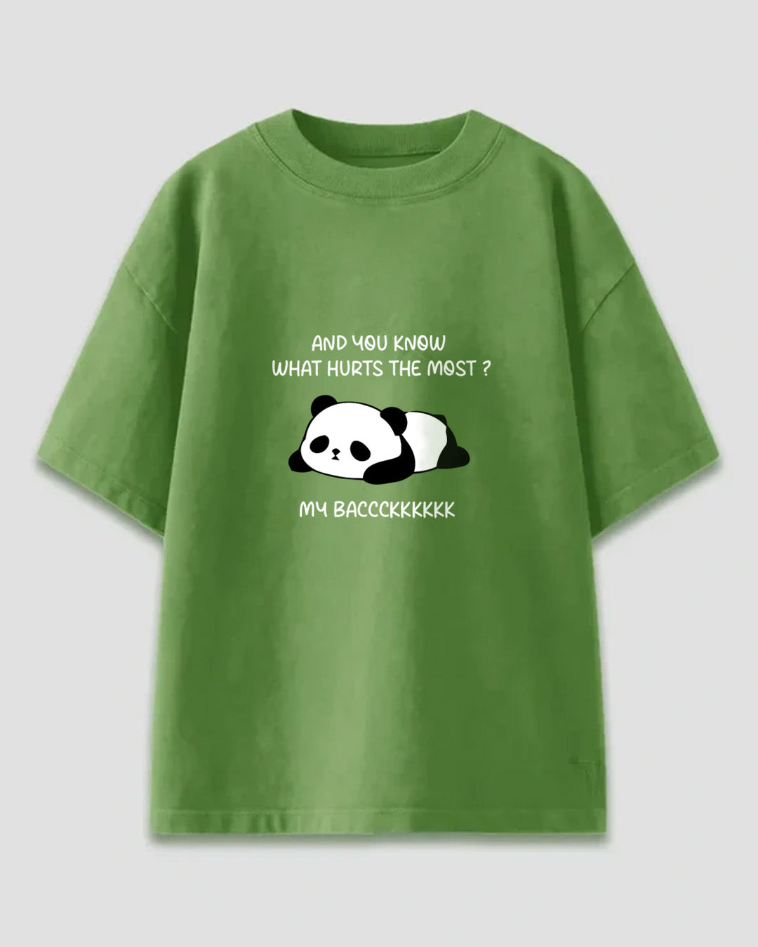 Back Pain Club Oversized T-Shirt - Chest print