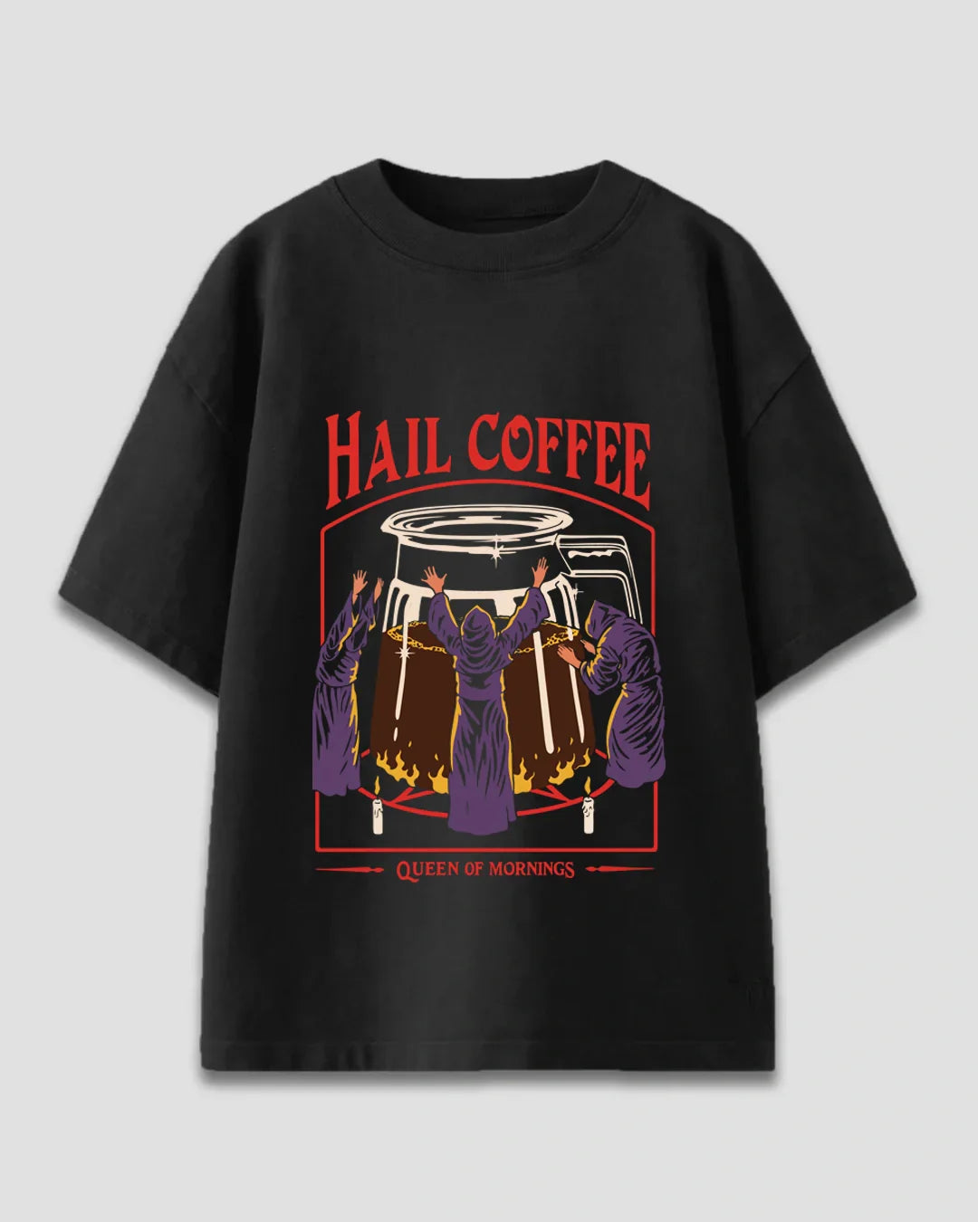 Hail Coffee Oversized T-Shirt for Women Online In India | Dky
