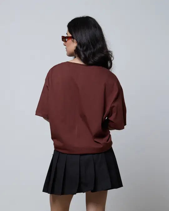 Houstan Oversized T-Shirt - Shop Printed T shirt for Women Online In India | LoveDky