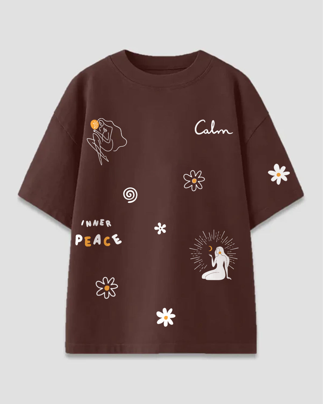 Brown Con Calma Oversized T-Shirt