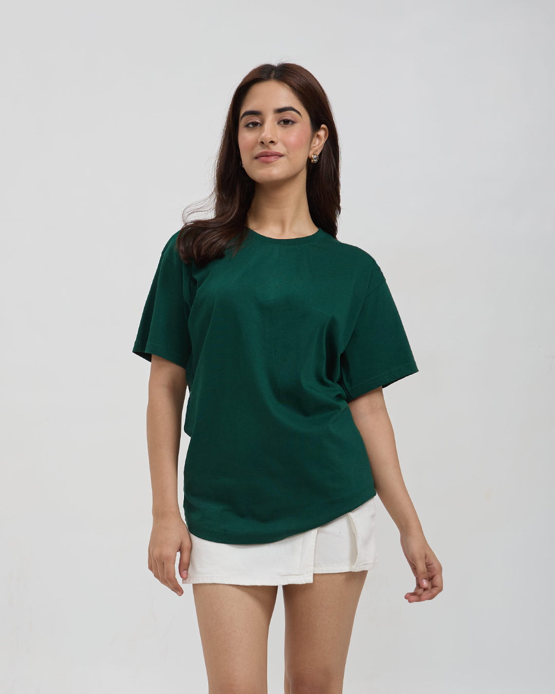 Jade Plain Oversized T-Shirt - Shop Printed T shirt for Women Online In India | LoveDky