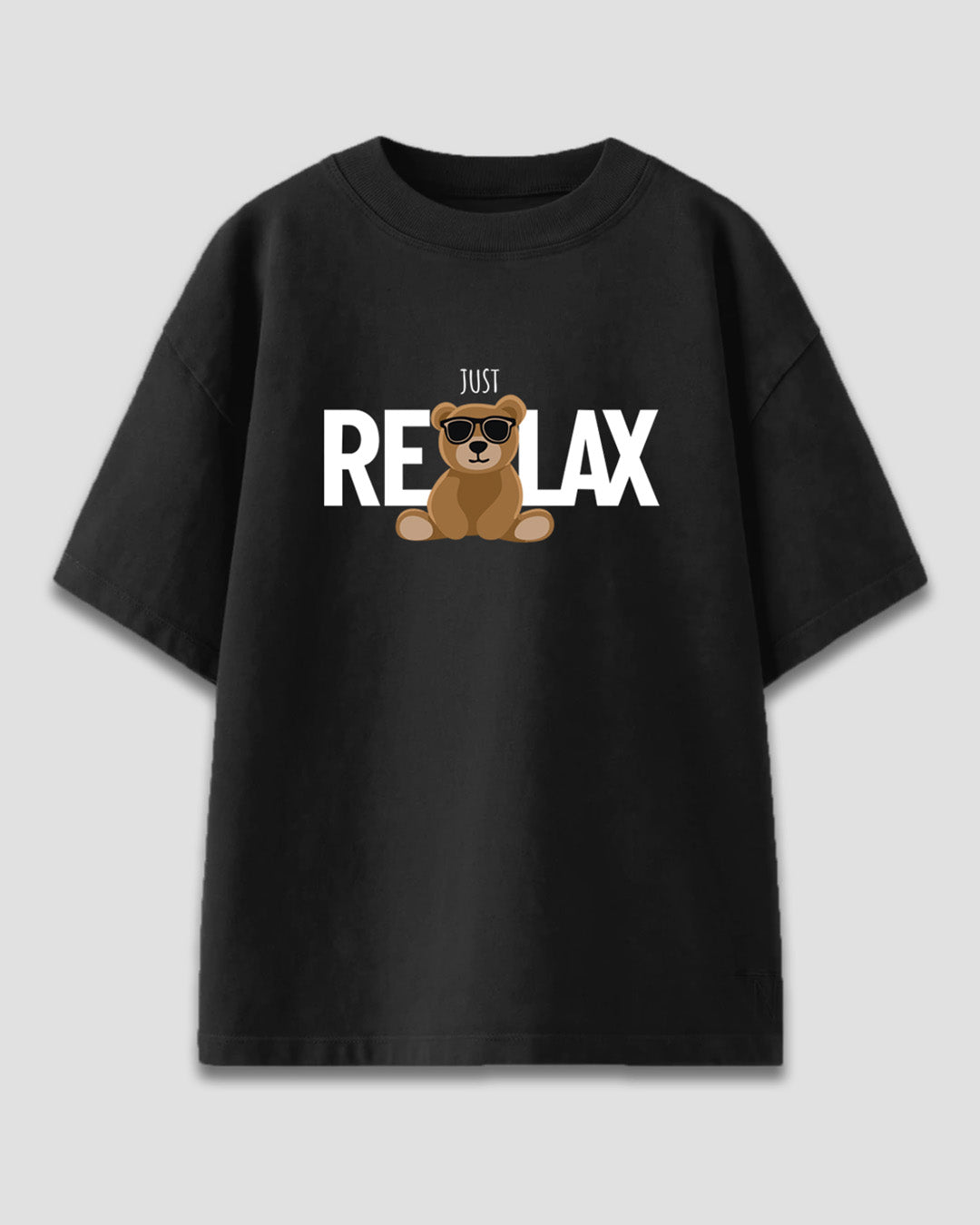 Black Just Relax Oversized T-Shirt