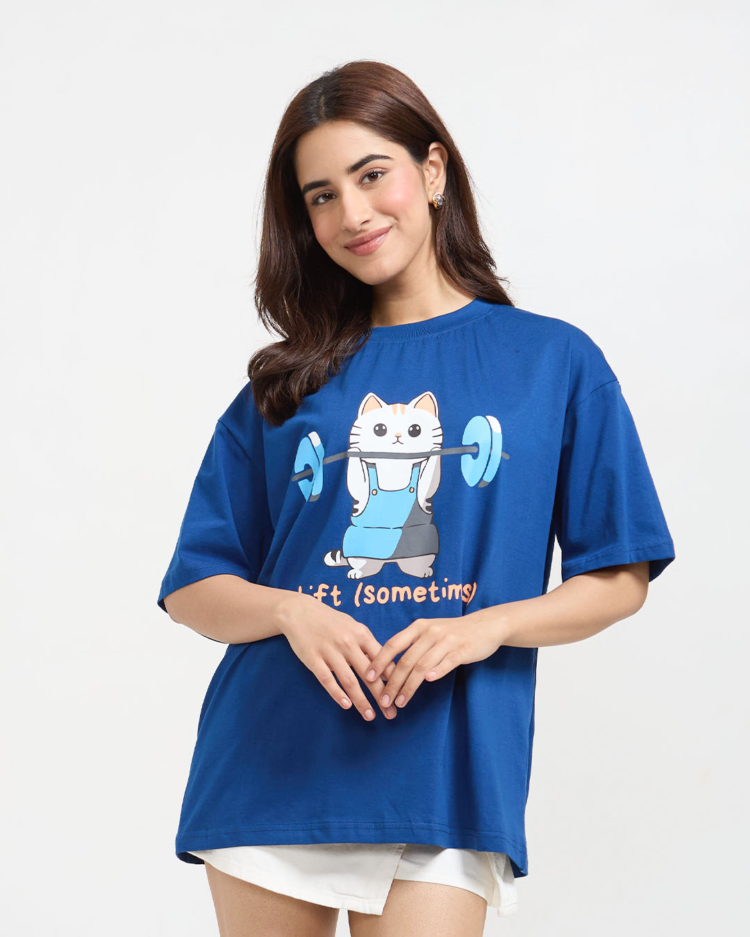 Lift Sometimes Oversized T-Shirt - Shop Printed T shirt for Women Online In India | LoveDky