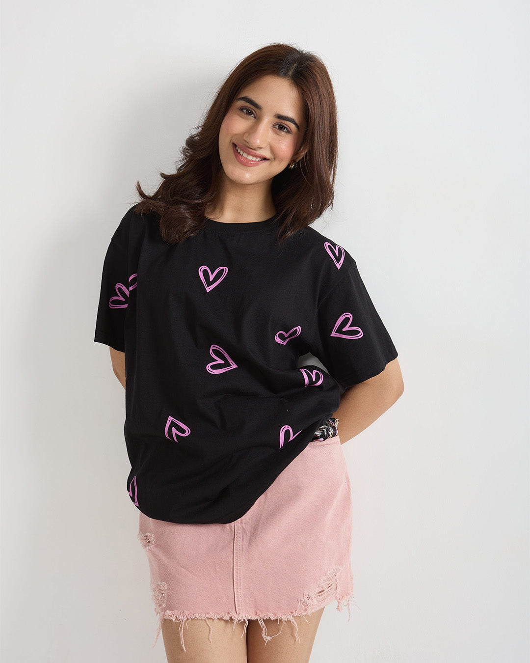 Lover Oversized T-Shirt - Shop Printed T shirt for Women Online In India | LoveDky