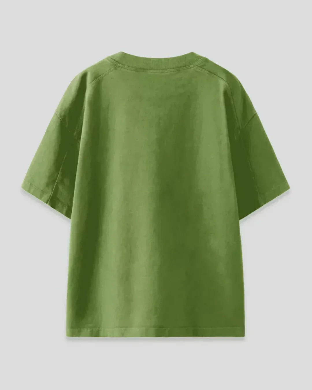 Matcha Keep It Sassy Oversized T-Shirt – lime green, oversized plain tee shown in flat lay