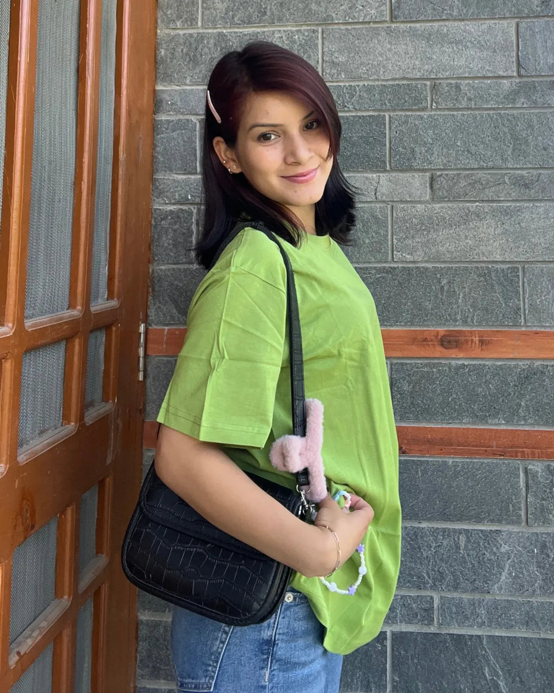 Matcha Plain T-Shirt - Shop Printed T shirt for Women Online In India | LoveDky