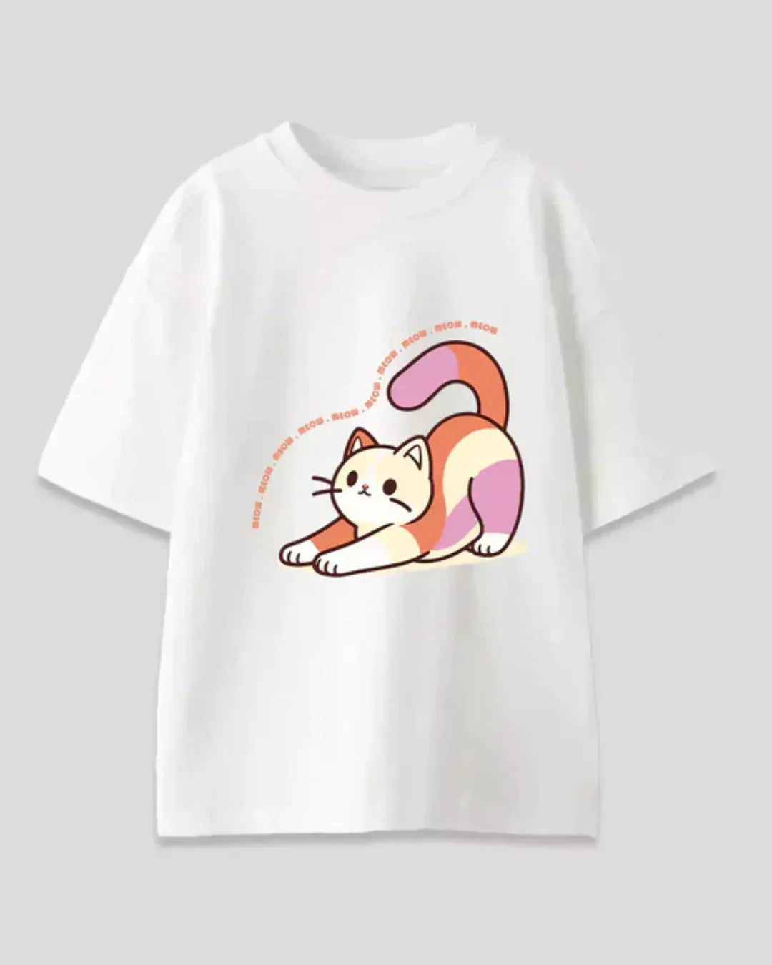Shop Meow Mantra Oversized T-Shirt | Casual Look | Dky