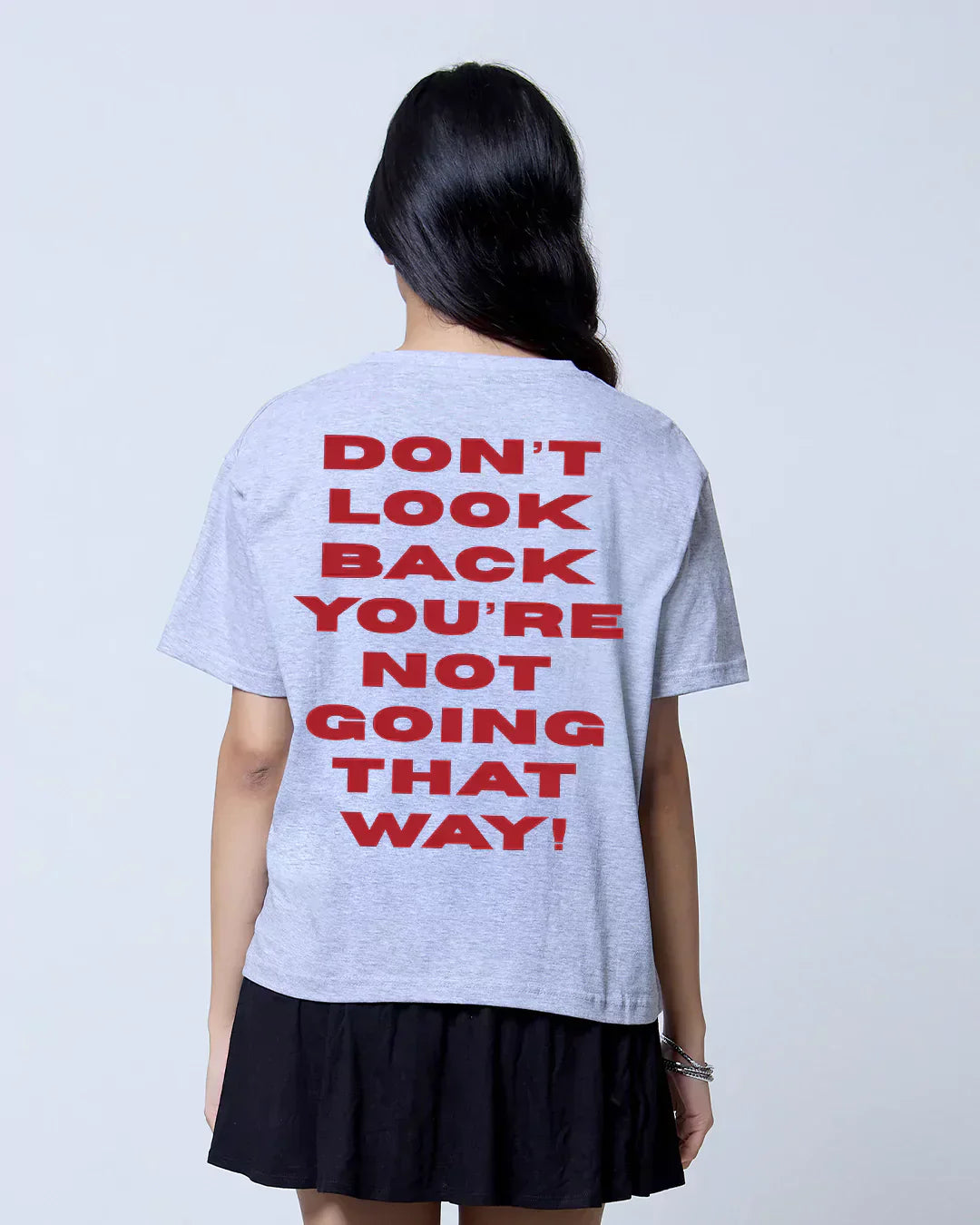 Dont Look Back Boxy Oversize T-Shirt