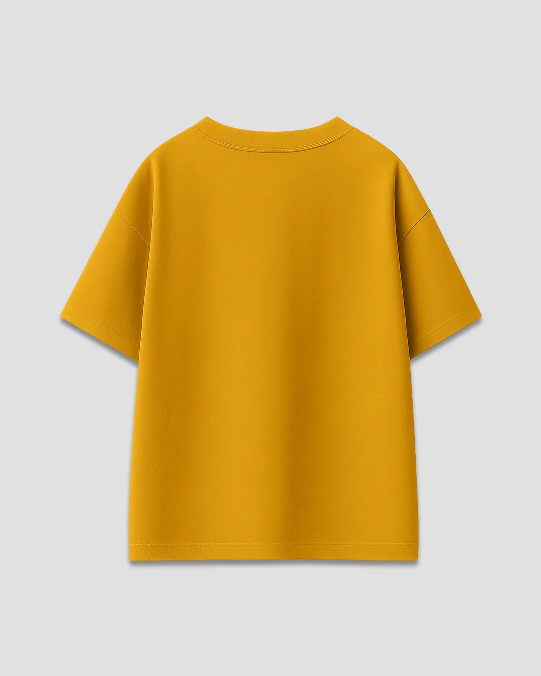 RB Mustard Plain Oversized T-Shirt