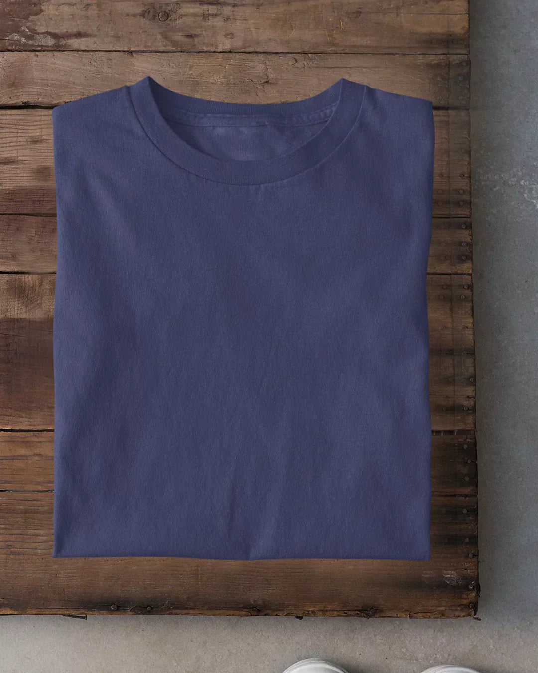 Navy Blue Plain T-Shirt - Shop Printed T shirt for Women Online In India | LoveDky