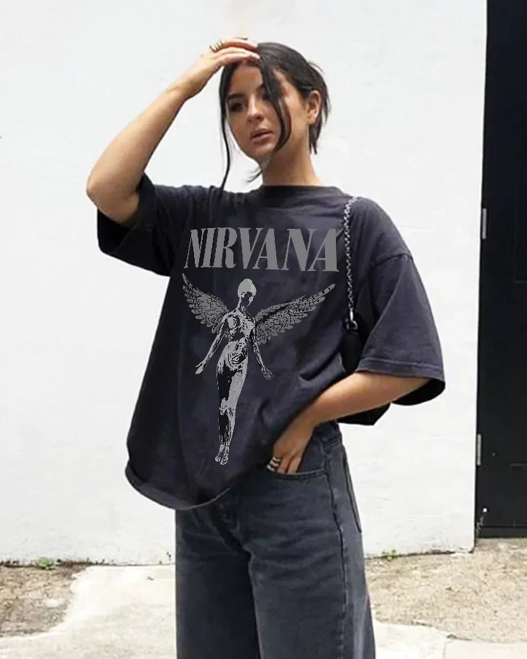 Nirvana Oversized T-Shirt for Women Trendy Comfortable Arlo