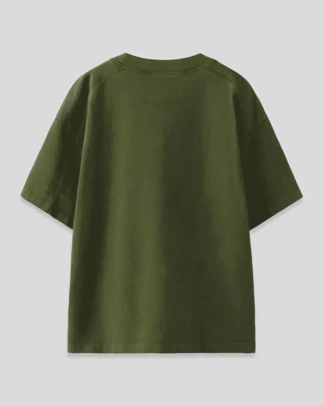 Olive Plain Oversized T-Shirt - Shop Printed T shirt for Women Online In India | LoveDky
