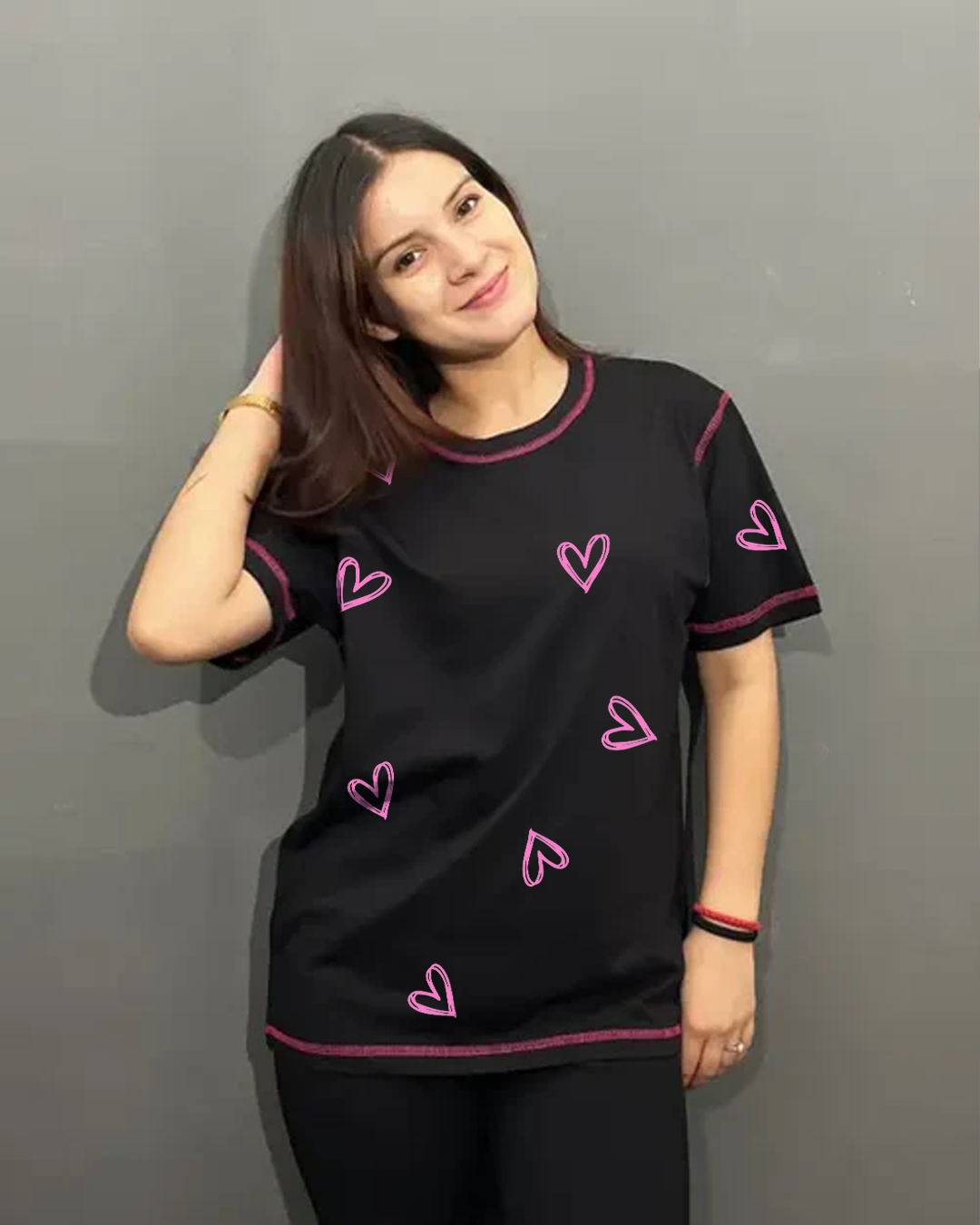 Reverse Weave Black Lover T-Shirt