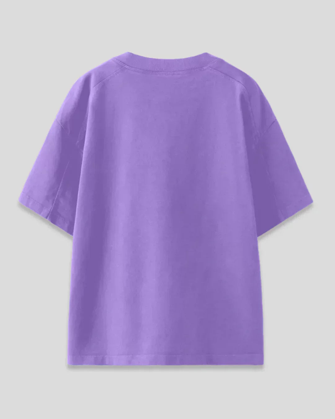 RB Nova Plain Oversized T-Shirt by Real Baysics; purple, 100% Pure fabric.