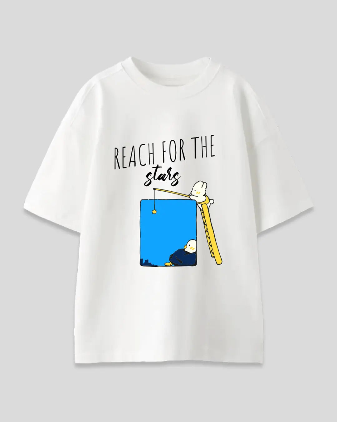 Reach For Stars Oversized T-Shirt for Women Online In India | Dky