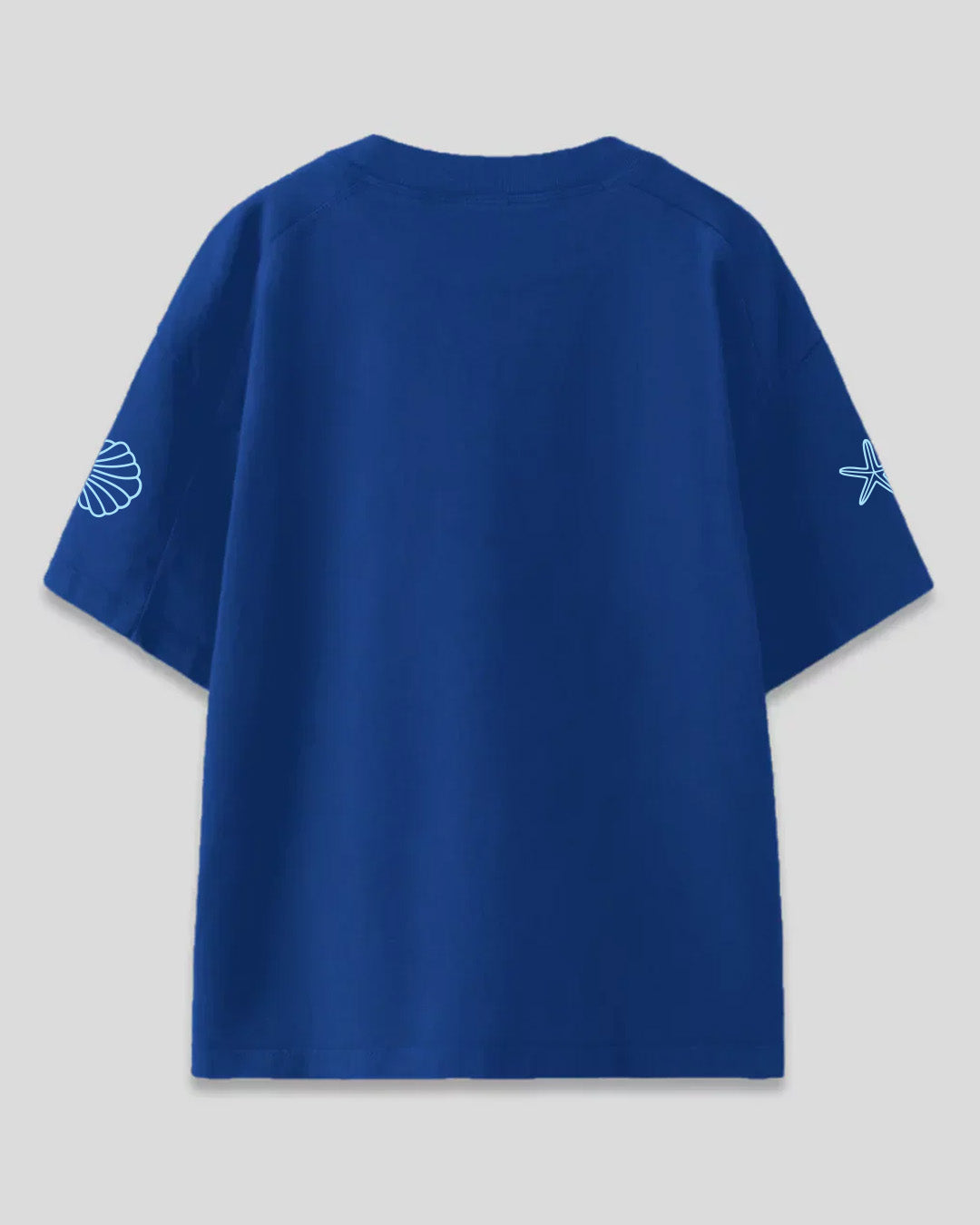 Royal Blue Ocean Floor Oversized T-shirt