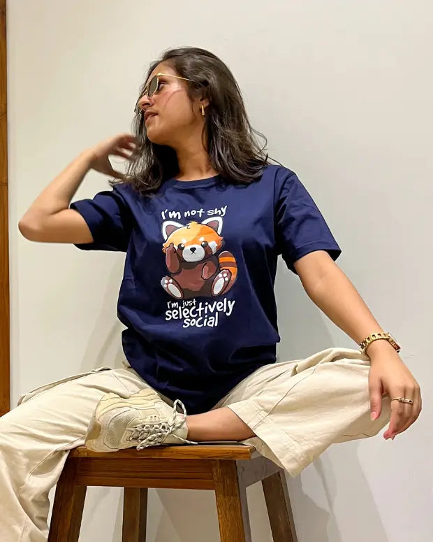 Selectively Social T-Shirt for Women Online In India | Dky