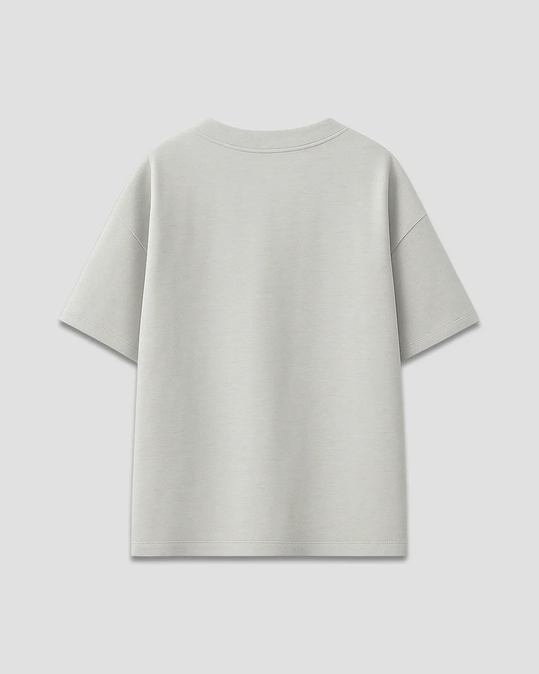 RB Stone Grey Plain Oversized T-Shirt