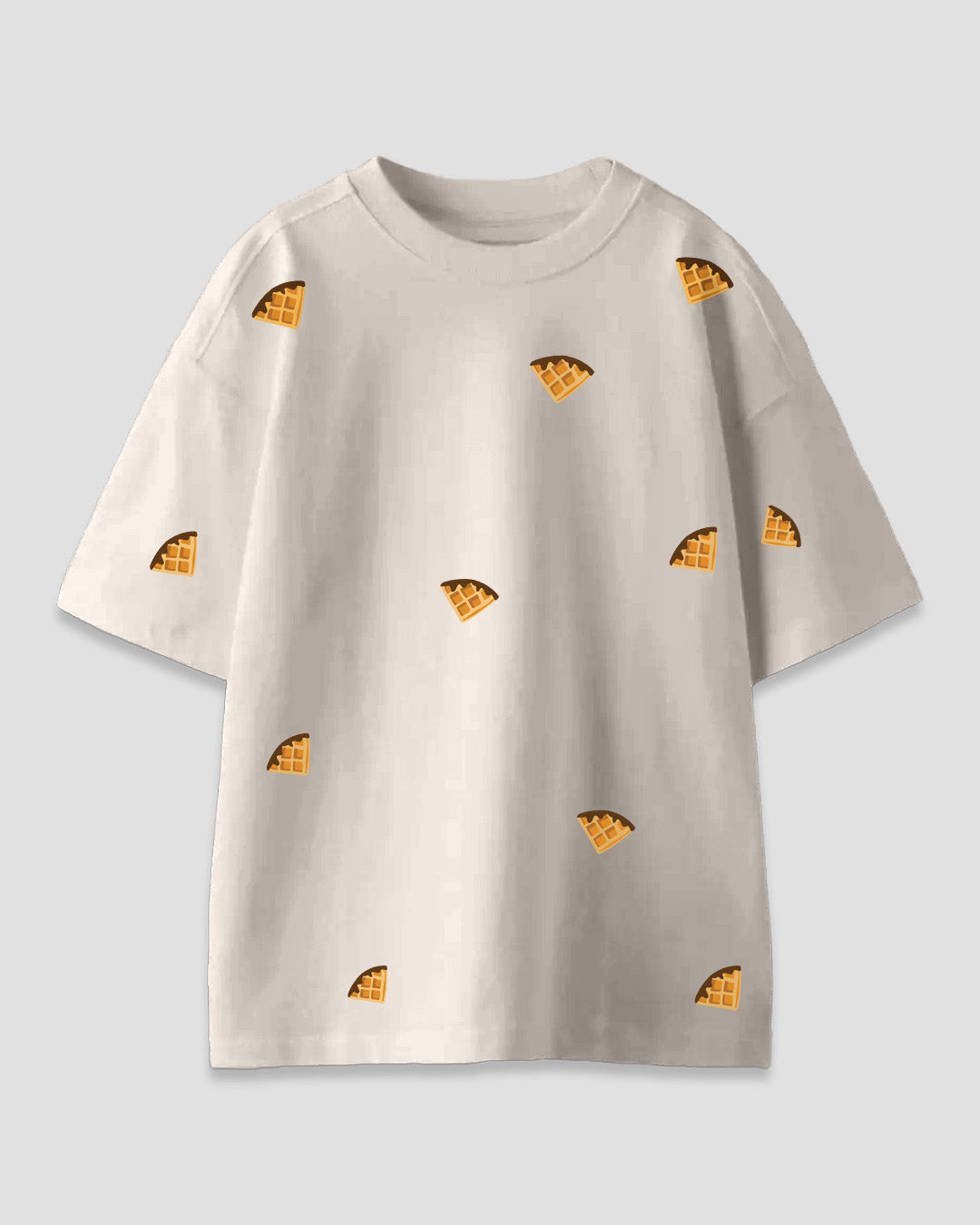 Waffy V-Neck Oversized T-Shirt