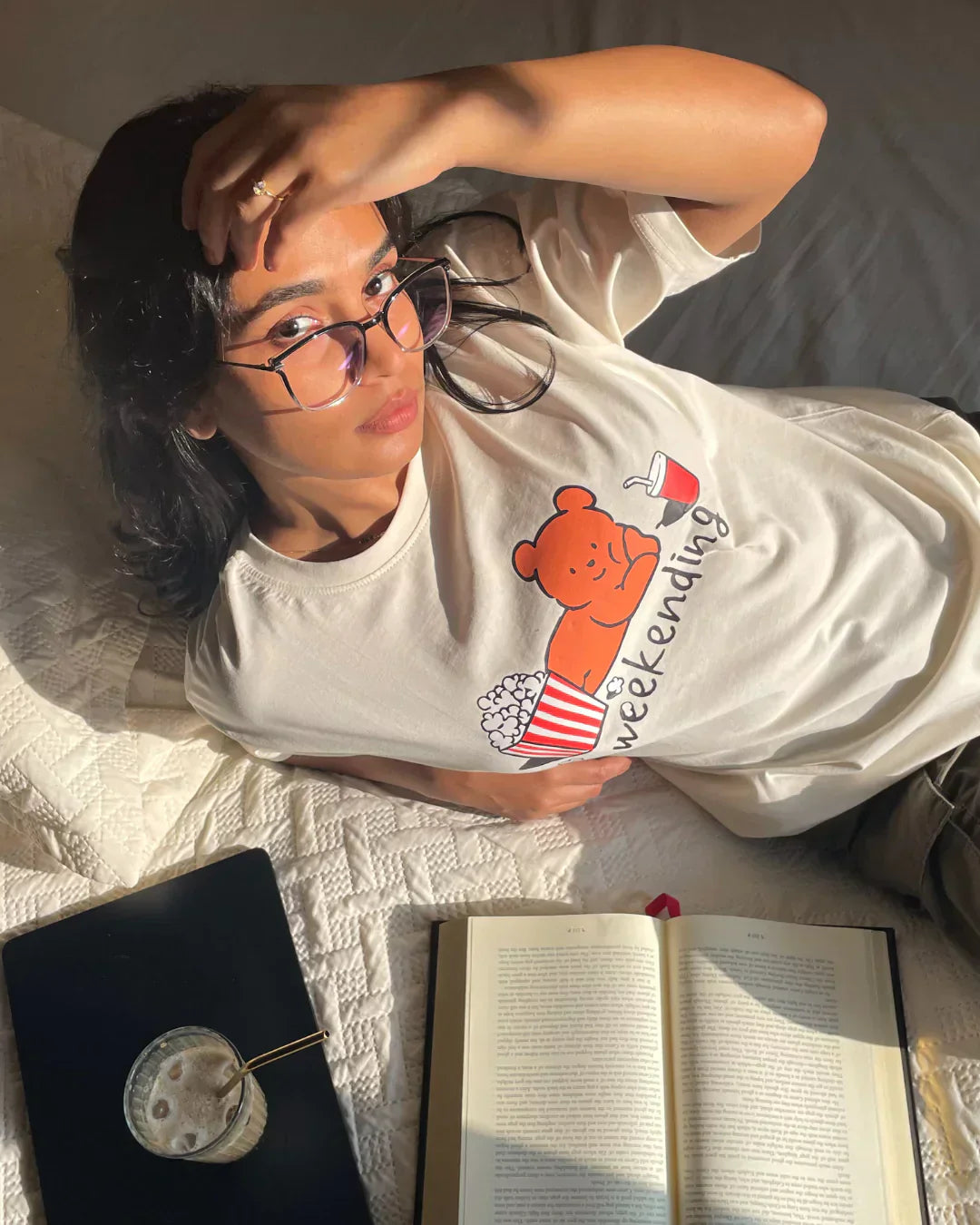 Weekending Oversized T-Shirt - Shop Printed T shirt for Women Online In India | LoveDky