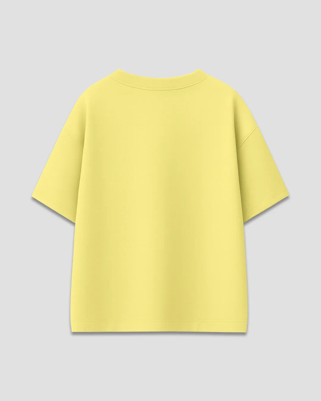 RB Yellow Plain Oversized T-Shirt