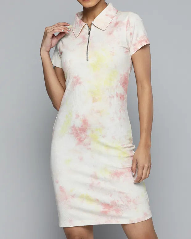 Rainbow Tie-Dye Dress