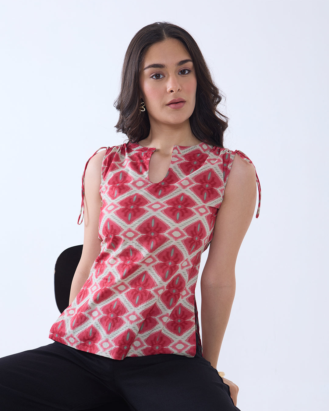 Monica Ruched Kurti