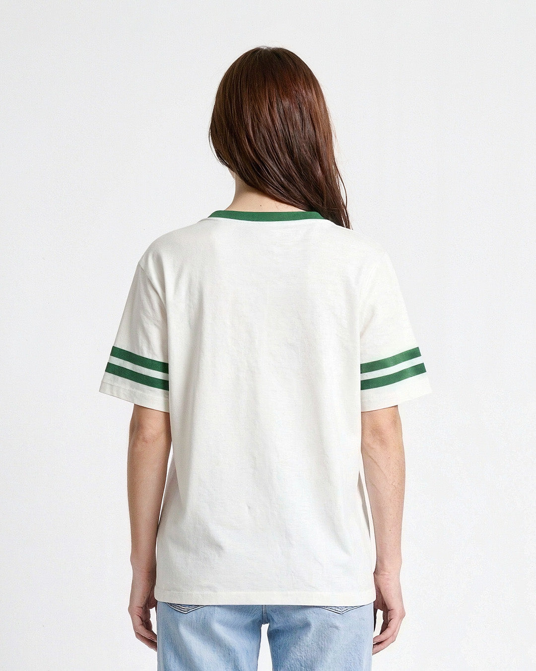 Off-White Courtside V-Neck Plain Oversize T-Shirt