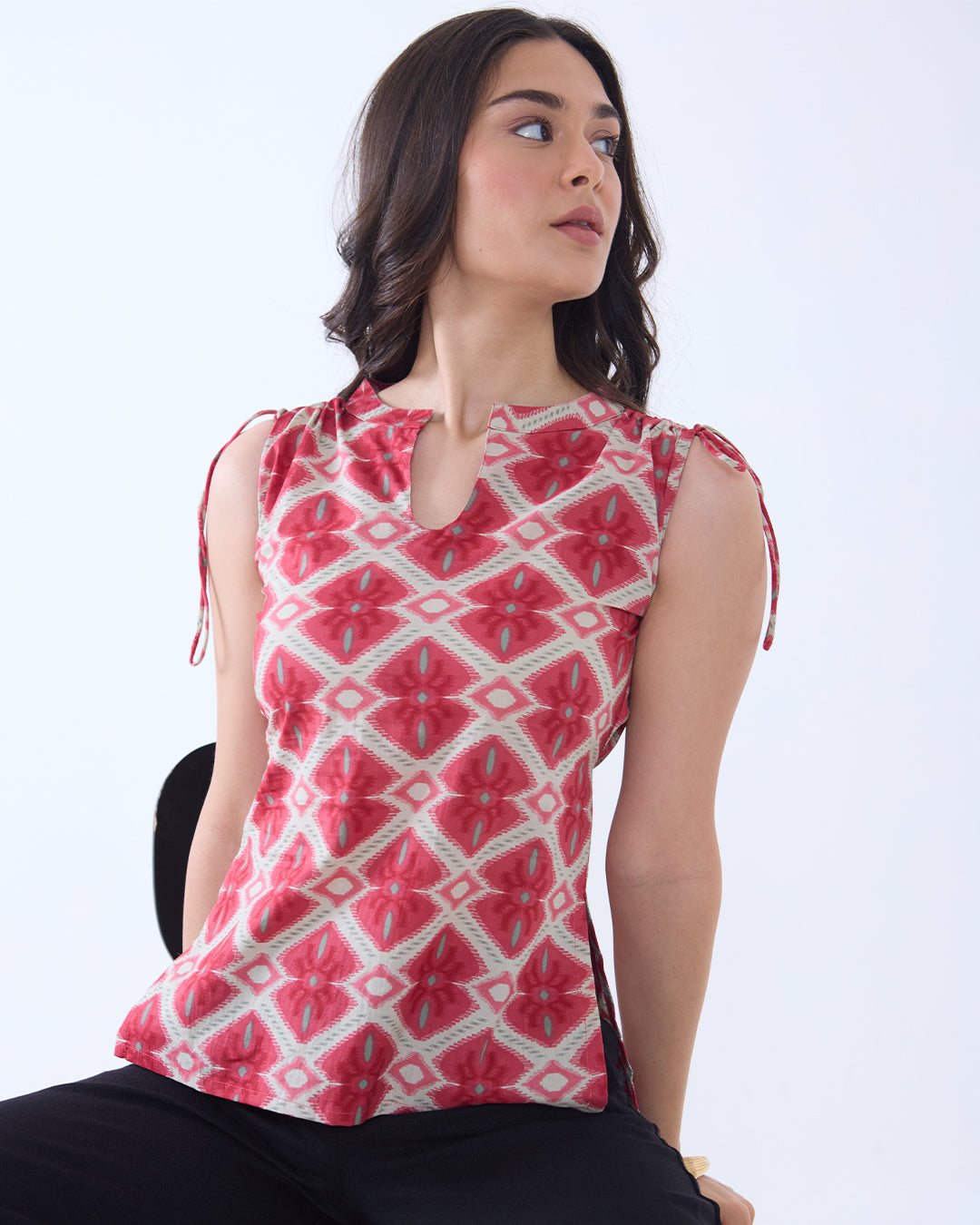 Monica Ruched Kurti