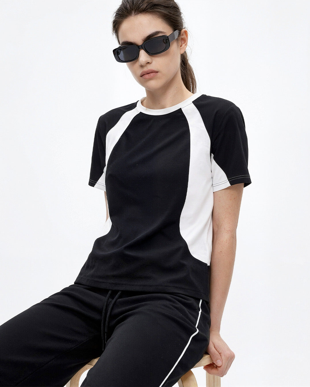 Black Varsity Co-ord Set
