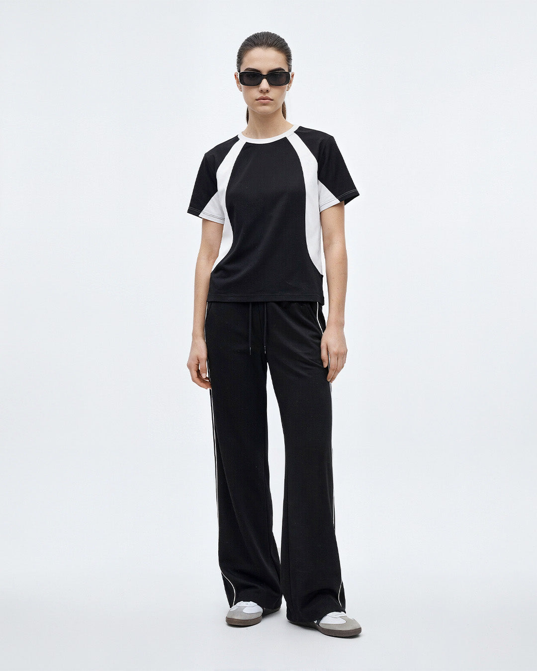 Black Varsity Co-ord Set