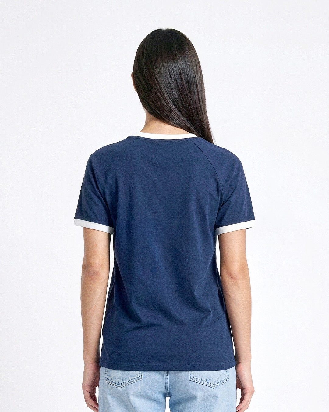 Tap Out T-Shirt - Navy Blue & Off White