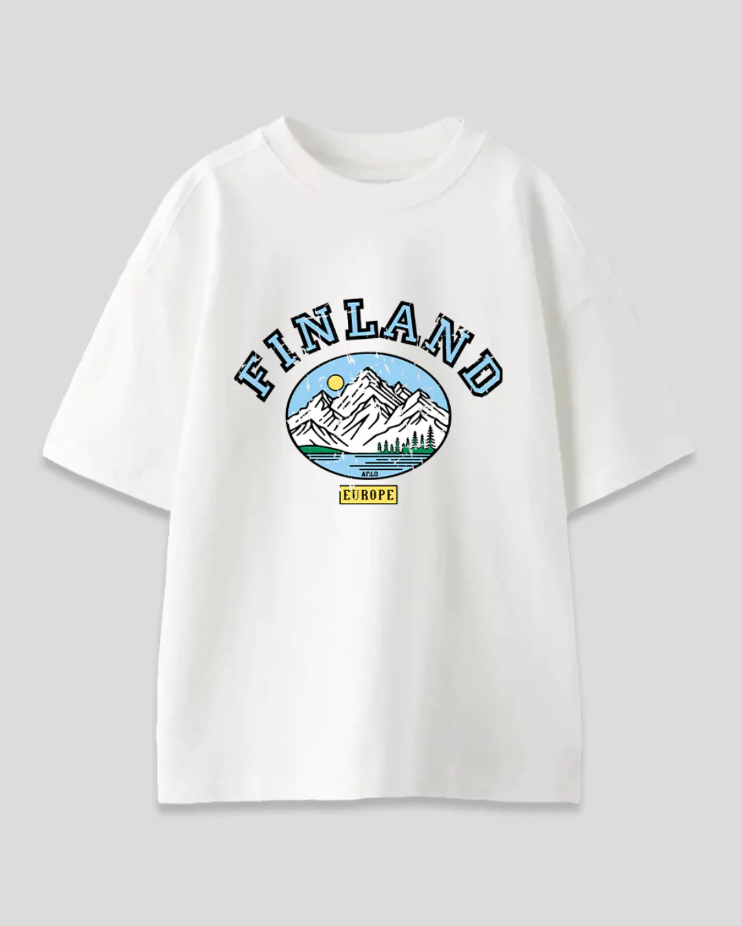 White Finland Oversized T-Shirt