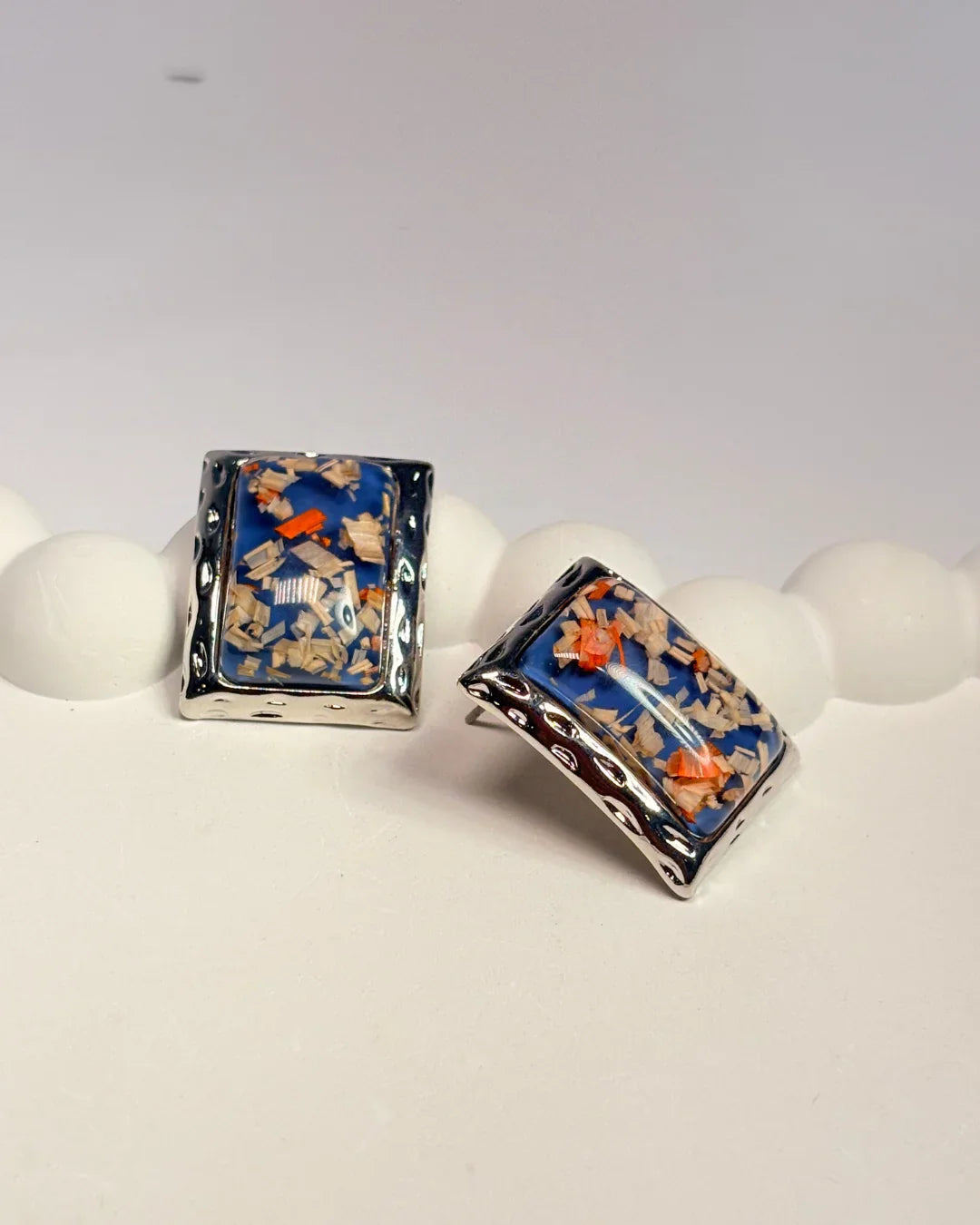 Blue Box Flakes Studs