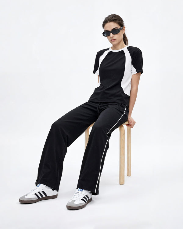 Black Varsity Co-ord Set